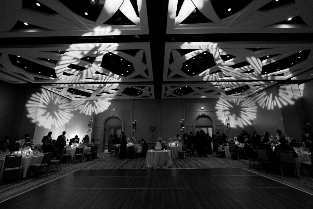 Ballroom at The Ritz Carlton Resort in Naples, Florida during a wedding. 